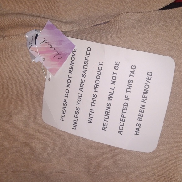 NWT Chicwish Classy Open Front Thick Knit Coat in Light Tan - Picture 7 of 7